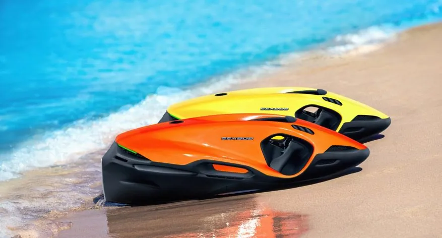 SEABOB F9 on the shore