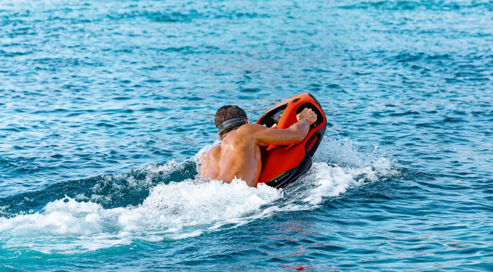Person riding a SEABOB